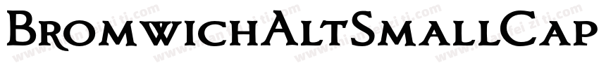 BromwichAltSmallCapitals Boldr字体转换